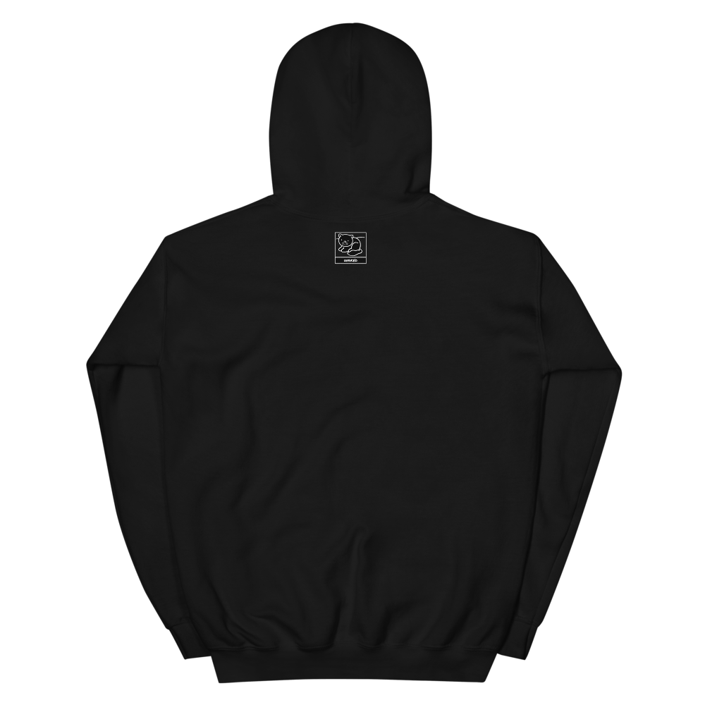 Image of WHITE/BLACK WAKED HOODIE