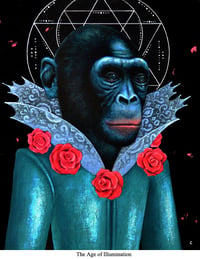 Image 4 of Cosmic Primates Series - Canvas Giclees