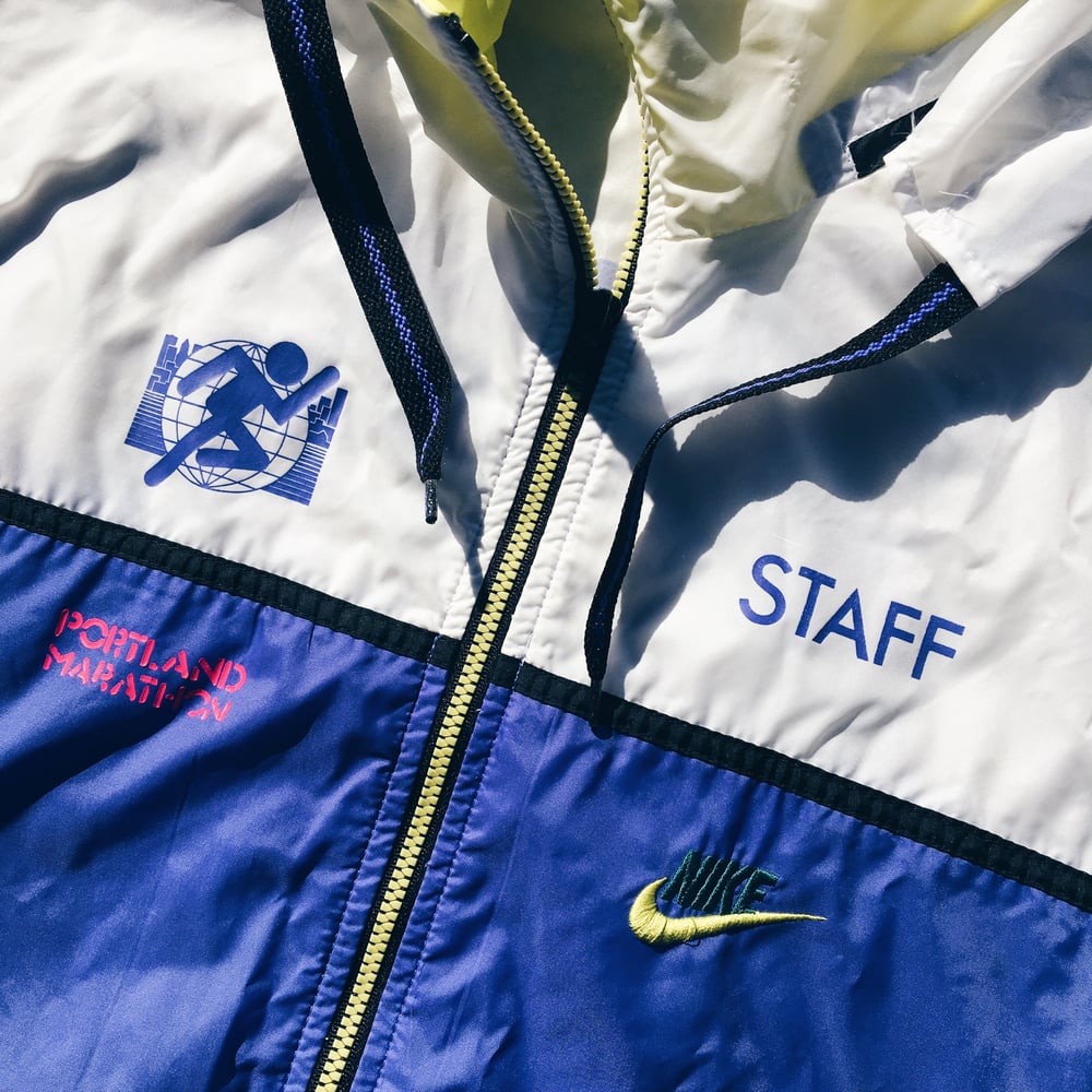 Image of Original Early 90’s Nike Portland Marathon Promo Staff Jacket.