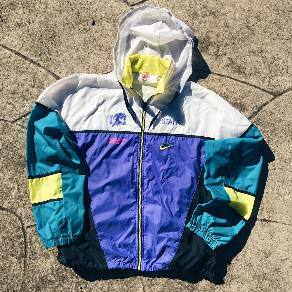 Image of Original Early 90’s Nike Portland Marathon Promo Staff Jacket.