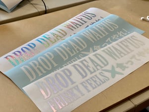 Image of Drop Dead Waifus diecut