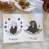 Image 2 of Witch Art Zine Featuring Inktober Halloween Drawings