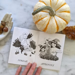 Image of Witch Art Zine Featuring Inktober Halloween Drawings