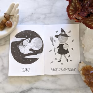 Image of Witch Art Zine Featuring Inktober Halloween Drawings