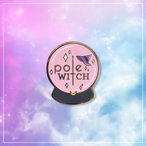 Image of Pole Witch Hard Enamel Pin