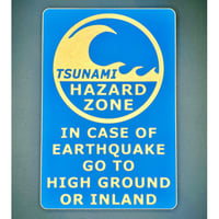 Image 1 of Tsunami Hazard Zone (9x13)