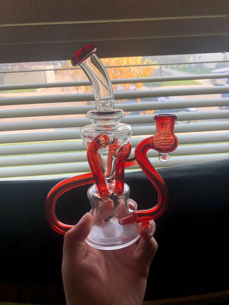 Image of Red Floater Glass Recycler