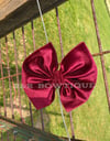 Wine Velvet Bow