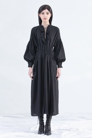 Image of Vinnie Ruffle Maxi Dress With Strap