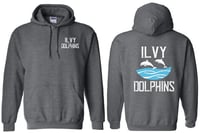 ILVY DOLPHINS Gildan - Heavy Blend™ Hooded Sweatshirt - 18500 Dark Heather