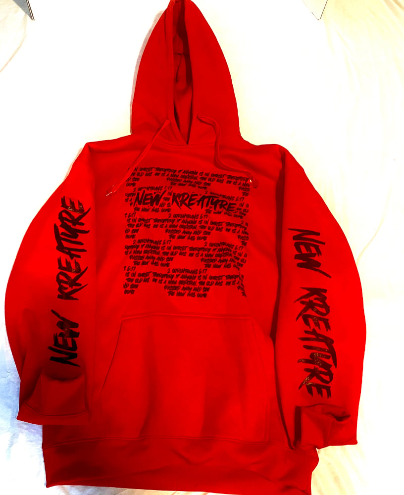 Image of New Kreature Hoodie (red/black)