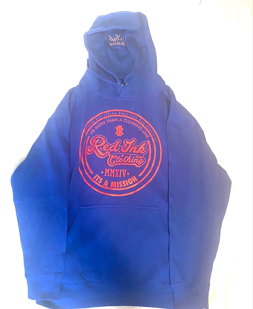 Image of Red ink logo hoodie (multiple colors)