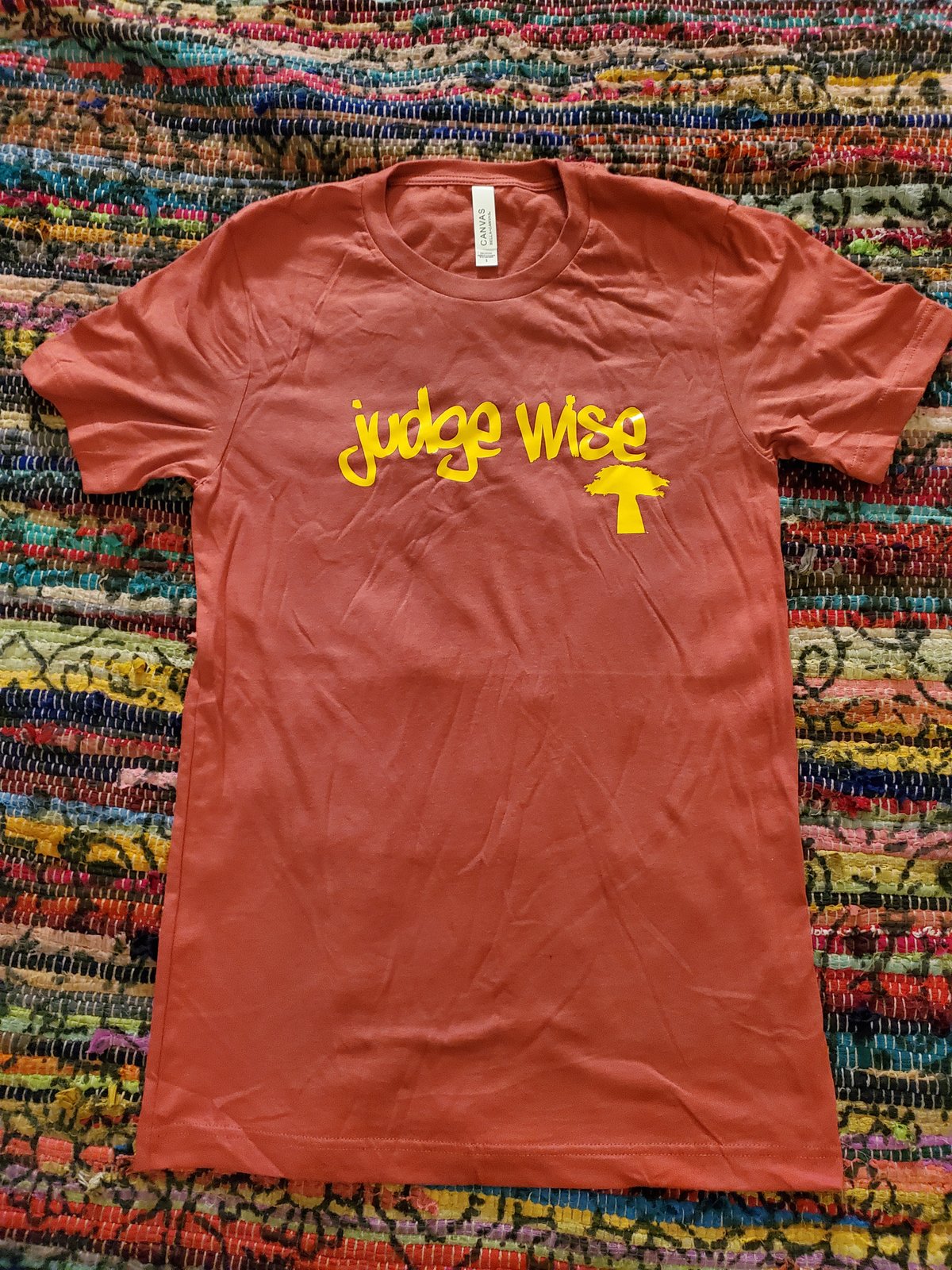Image of Judge Wise Strength Tree Of Life Rust Tees