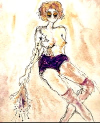 “I am the makeup on your eyes“ painting 