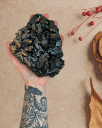 Image 1 of Black Tourmaline Cluster 