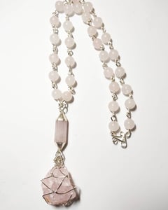 Image of Rose Quartz Chain Necklace