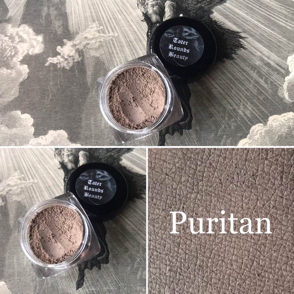 Image of Puritan - Light Taupe Oatmeal Eyeshadow - Vegan Makeup Goth Gothic Lolita Country Goth Witch Wiccan