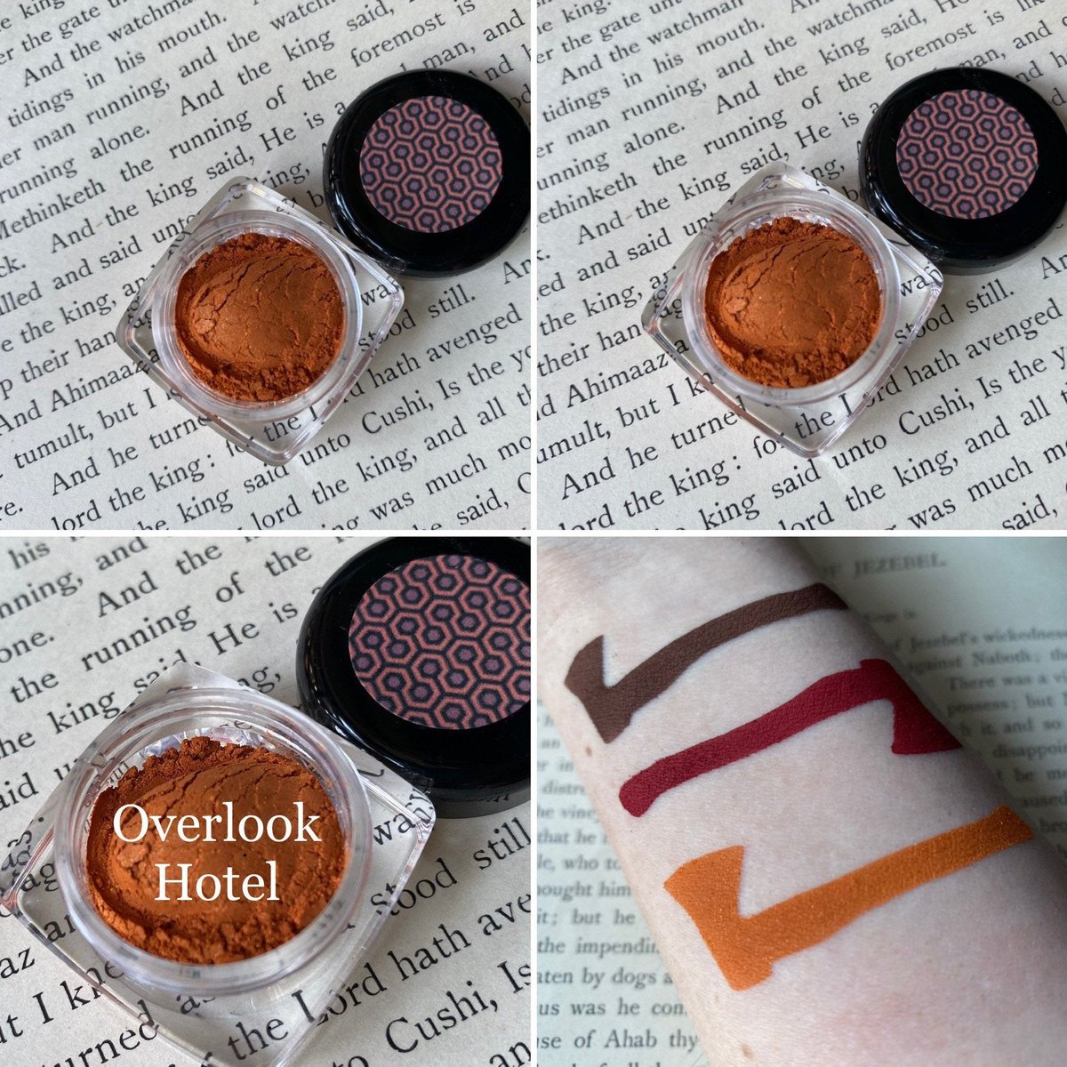 Image of Overlook Hotel - Golden Pumpkin Orange Shimmer Eyeshadow - Eyes Bold Looks Gothic Horror