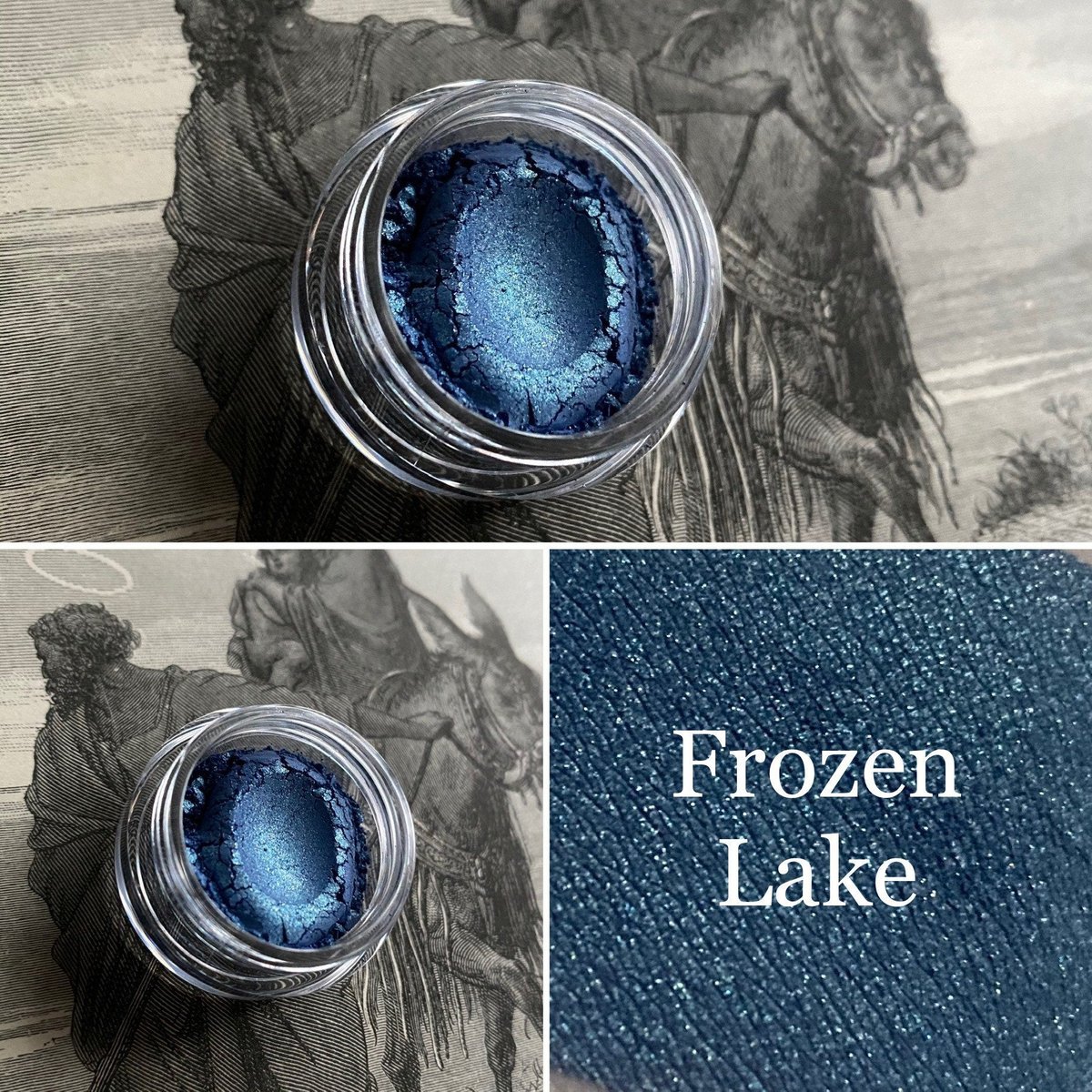 Image of Frozen Lake - Shimmer Slate Gray Blue Eyeshadow - Vegan Makeup Mineral Makeup