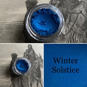 Image of Winter Solstice - Matte Navy Blue Mauve Eyeshadow - Vegan Makeup Mineral Makeup