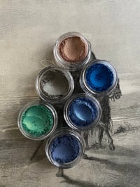 Image 2 of Frozen Lake - Shimmer Slate Gray Blue Eyeshadow - Vegan Makeup Mineral Makeup