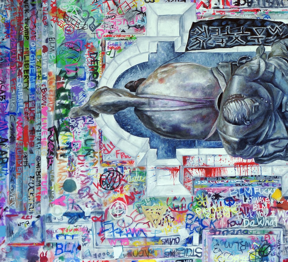 Image of The surrender of Lee (reverse mandala) limited 1 of 5 artist proofs