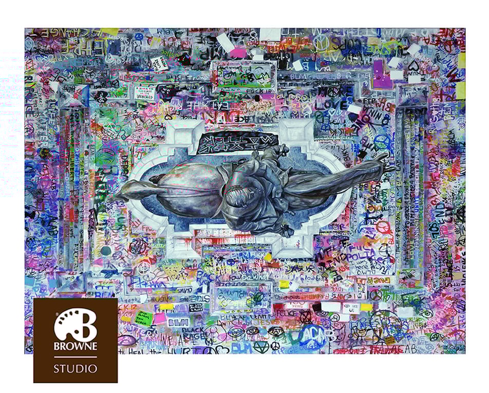 Image of The surrender of Lee (reverse mandala) limited 1 of 5 artist proofs