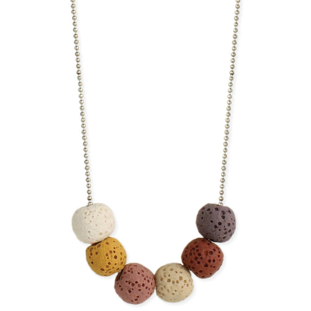Image of Lava Stone Essential Oil Diffuser Necklace - Back in Stock!