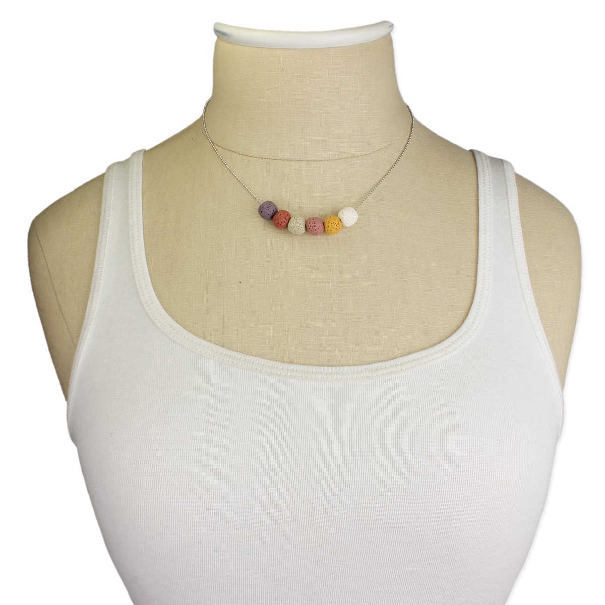 Image of Lava Stone Essential Oil Diffuser Necklace - Back in Stock!