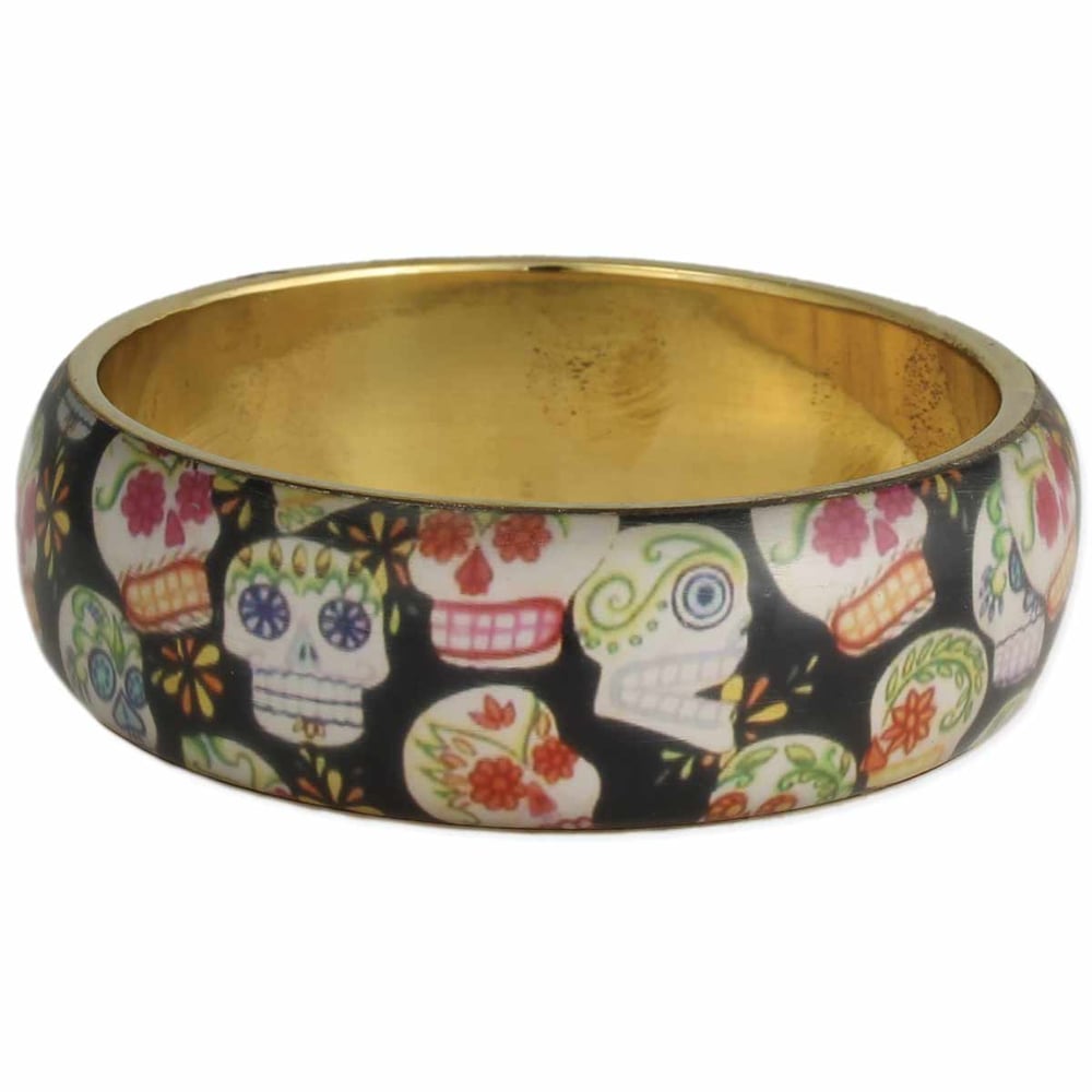 Image of Dia de Los Muertos Sugar Skull Bangle