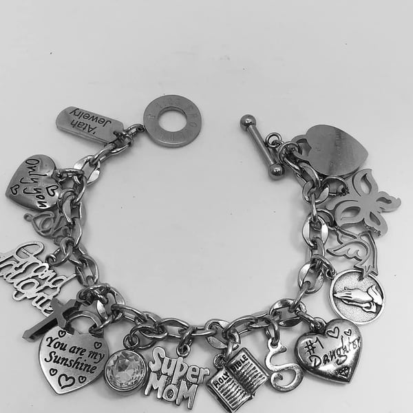 Image of Family & Faith Charm Bracelet