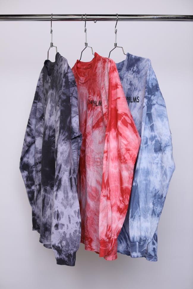 The Palms Long Sleeve Hand Tie Dye 