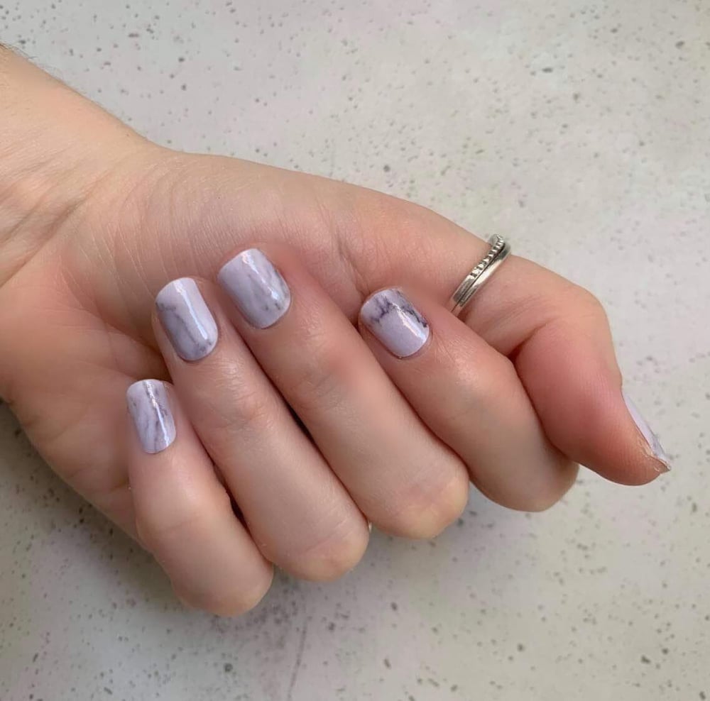 Classic Marble Nail Polish Strip
