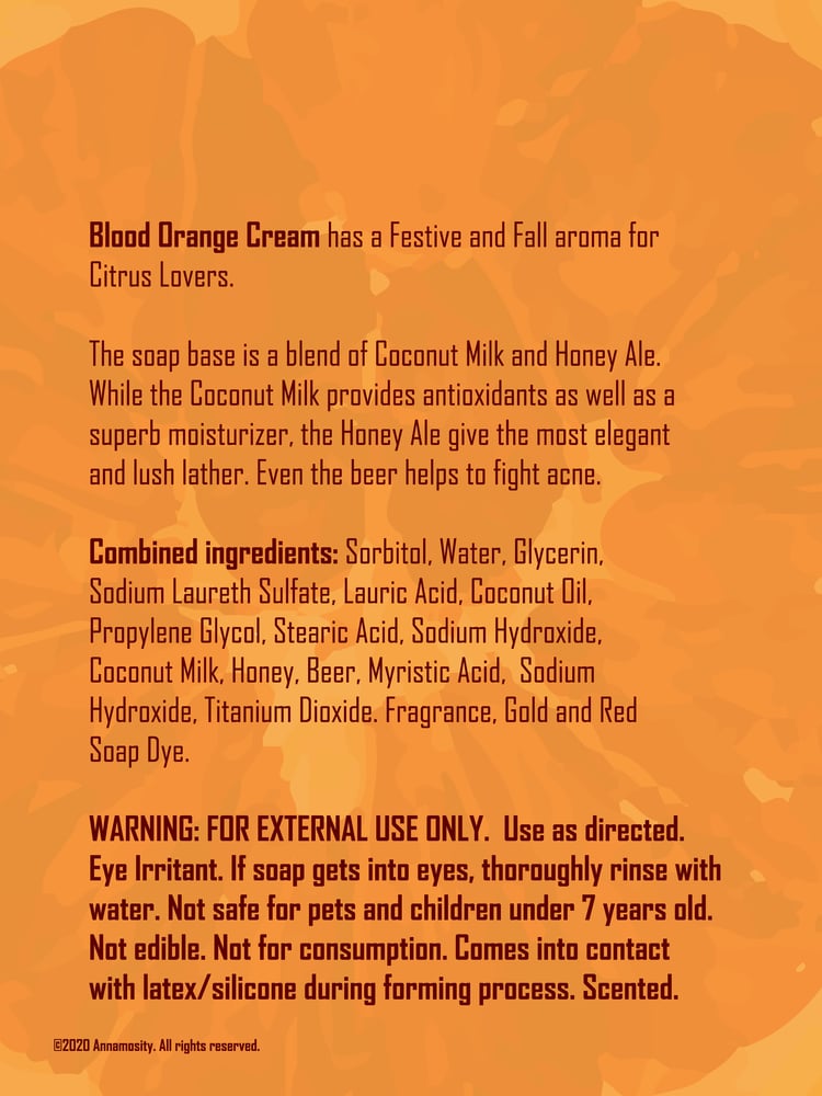 Image of Blood Orange Cream - Soap Bar