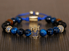 Shades of Blue Crown Bracelet 