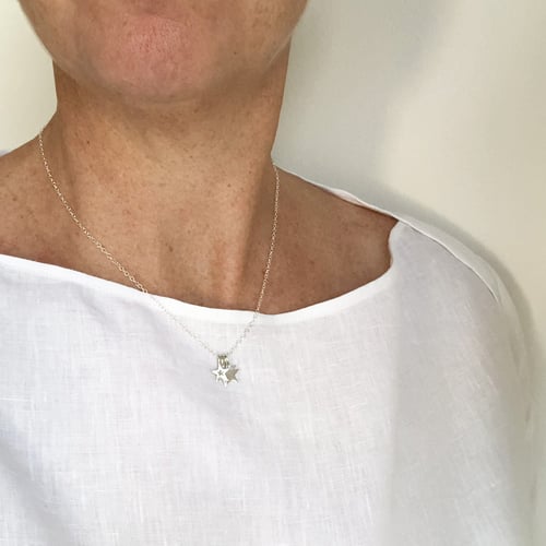 Image of Silver cluster necklace