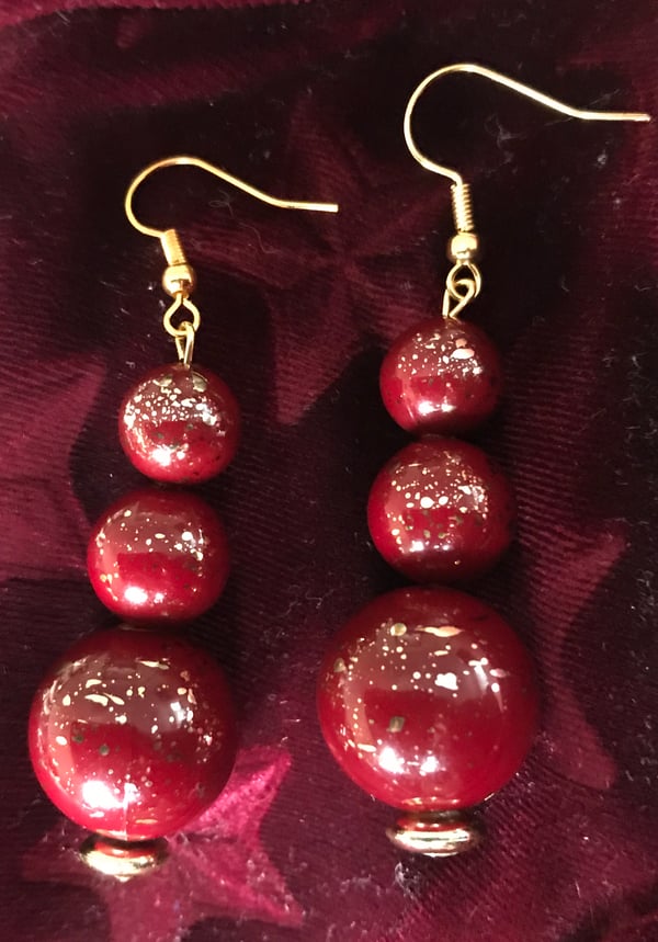 Image of Cranberry Crush earrings