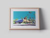 John's Palm Springs (giclee Print A4)