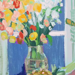 Image of Eva Holmberg - Jacobsson 1950's Swedish Oil Painting