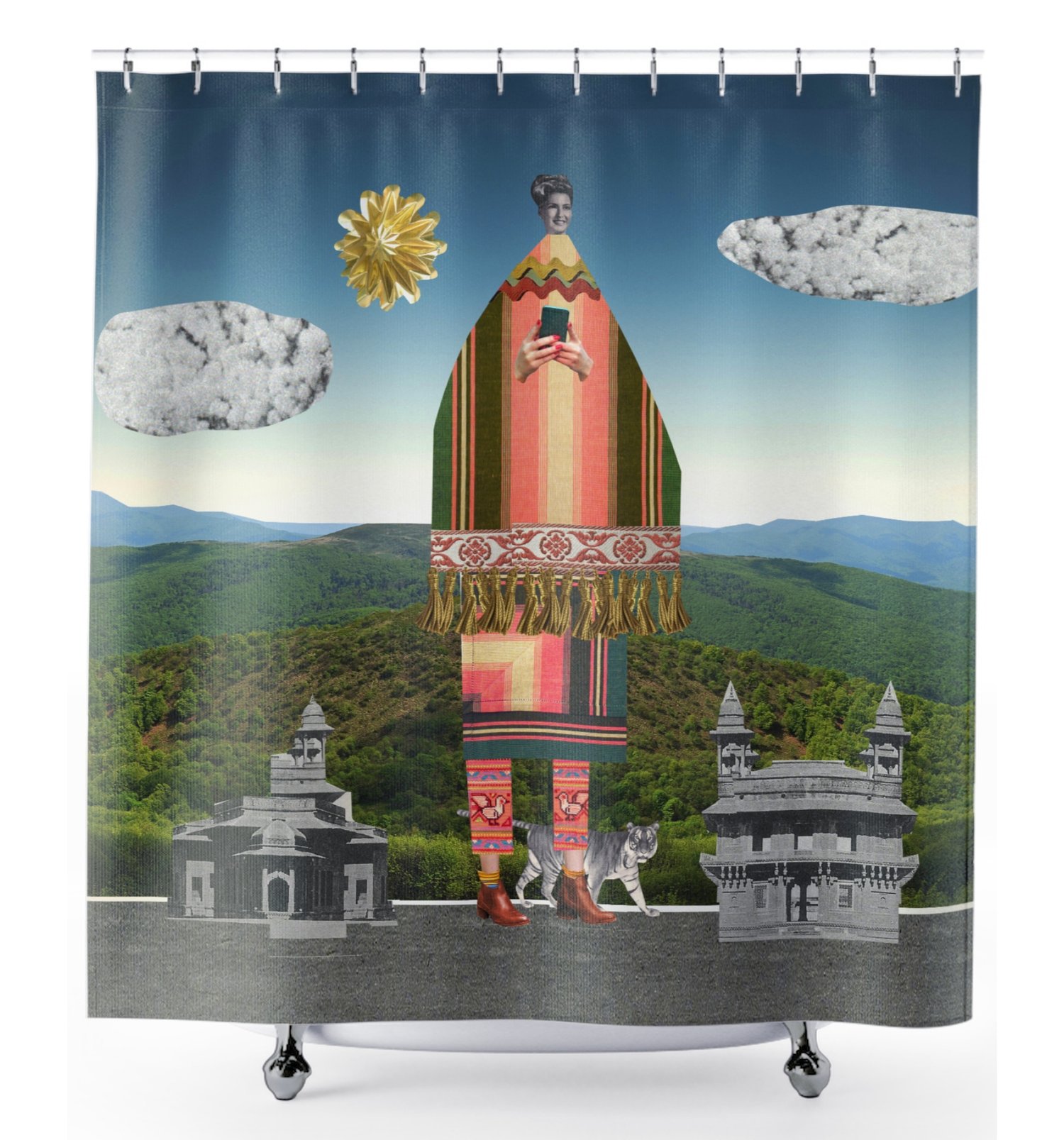 Plate No.11 Shower Curtain