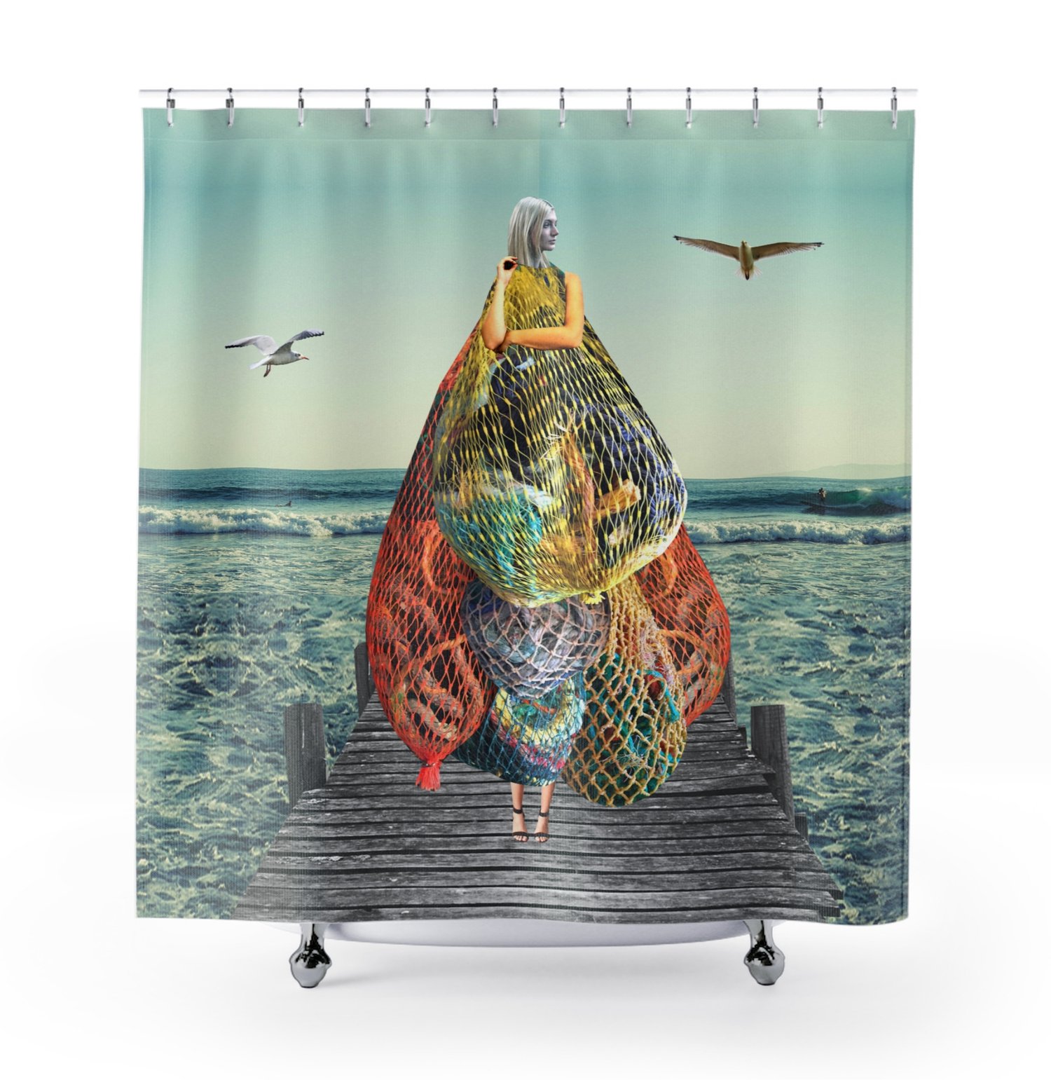 Plate No.57 Shower Curtain