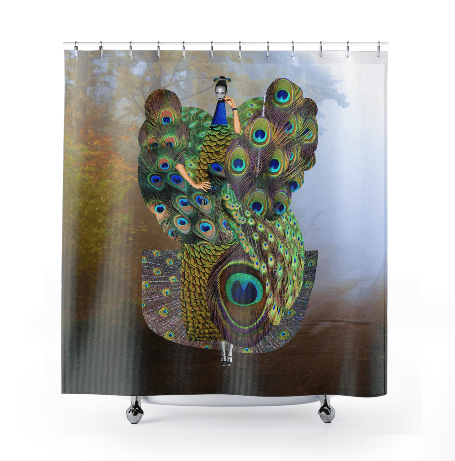 Plate No.65 Shower Curtain