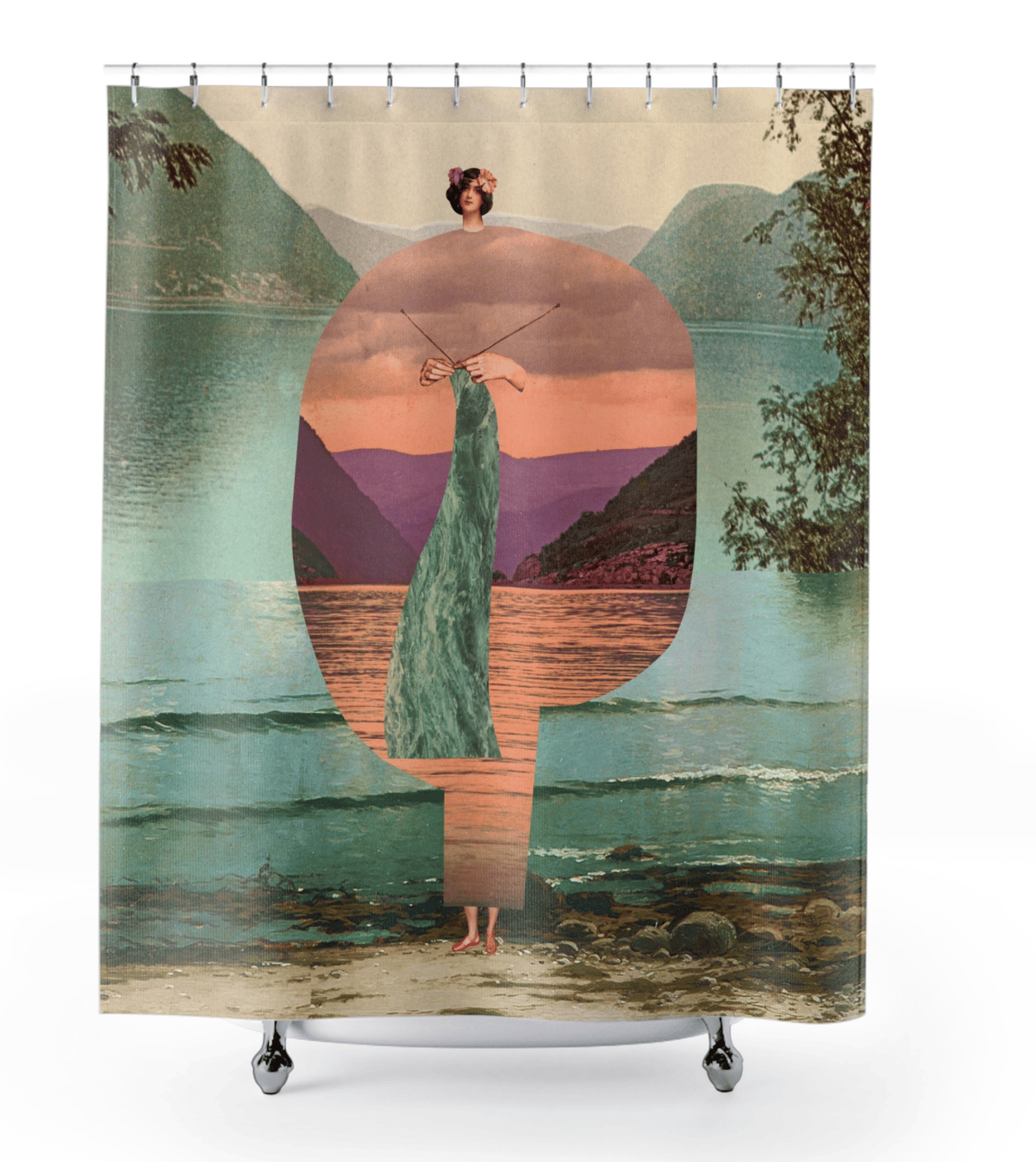 Plate No.380 Shower Curtain