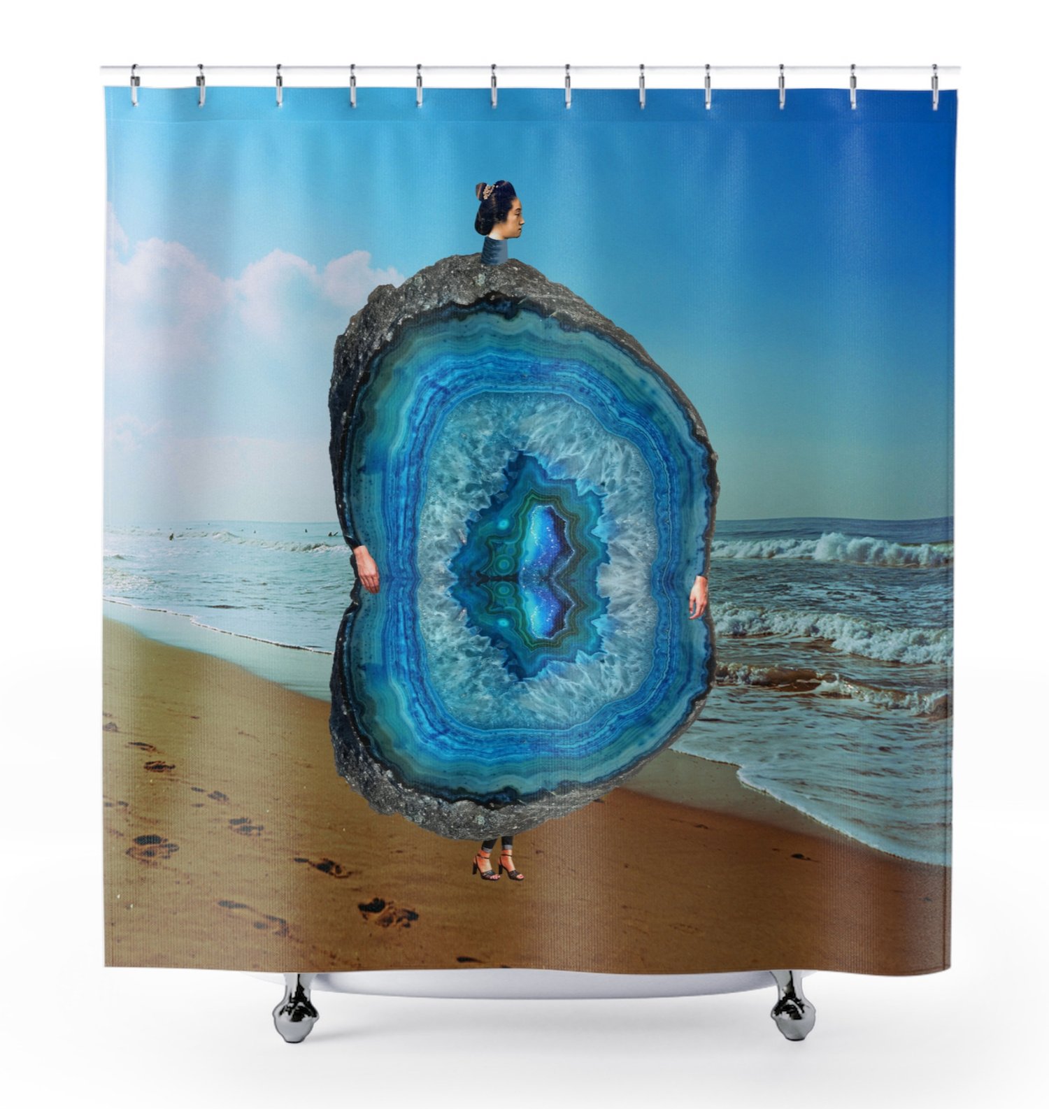 Plate No.245 Shower Curtain