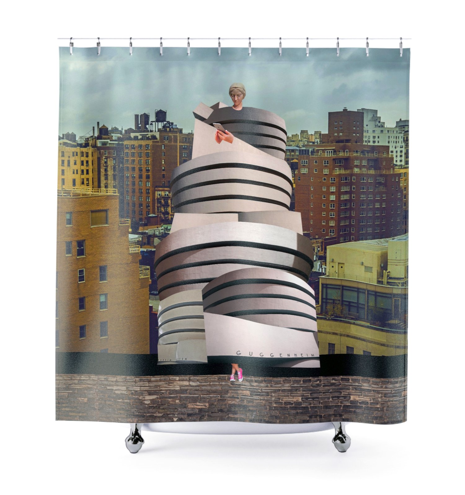 Plate No.196 Shower Curtain