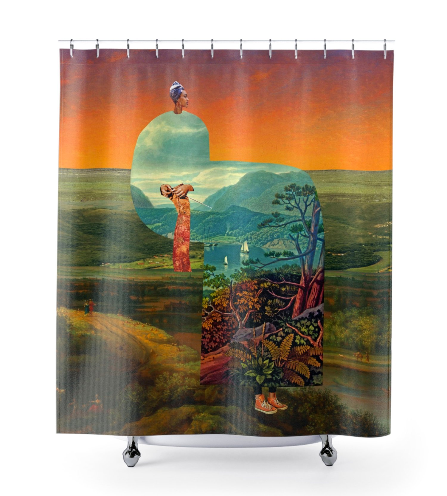 Plate No.371 Shower Curtain