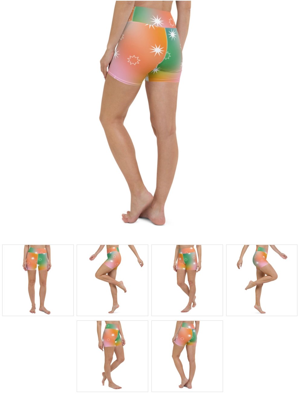 Image of Fairy Dust print Yoga Shorts