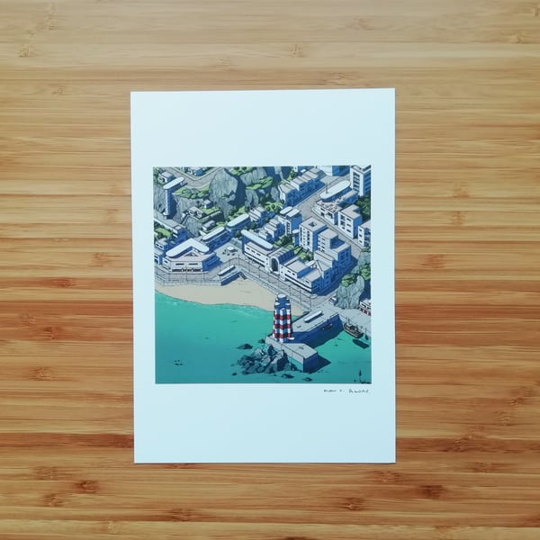 Image of Seaside Town - SIGNED PRINT