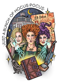 Image 1 of Hocus Pocus a4 print 