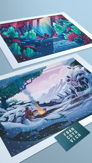 Image of Hyper Light Drifter Print Set (LIMITED EDITION)